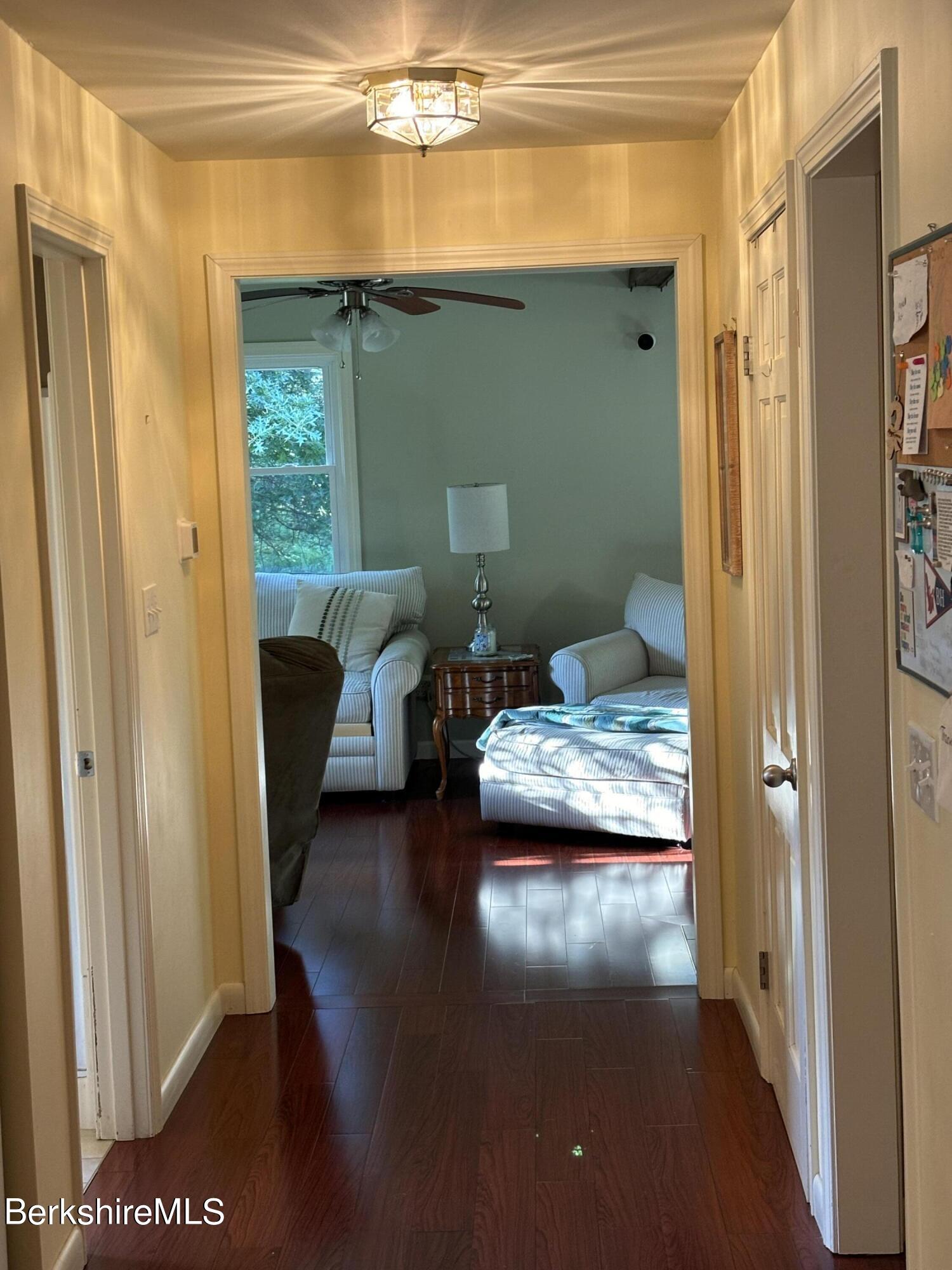 1435 River Road Clarksburg, MA 01247 - Photo 21 of 55 a en suite bathroom with a granite countertop sink and a mirror