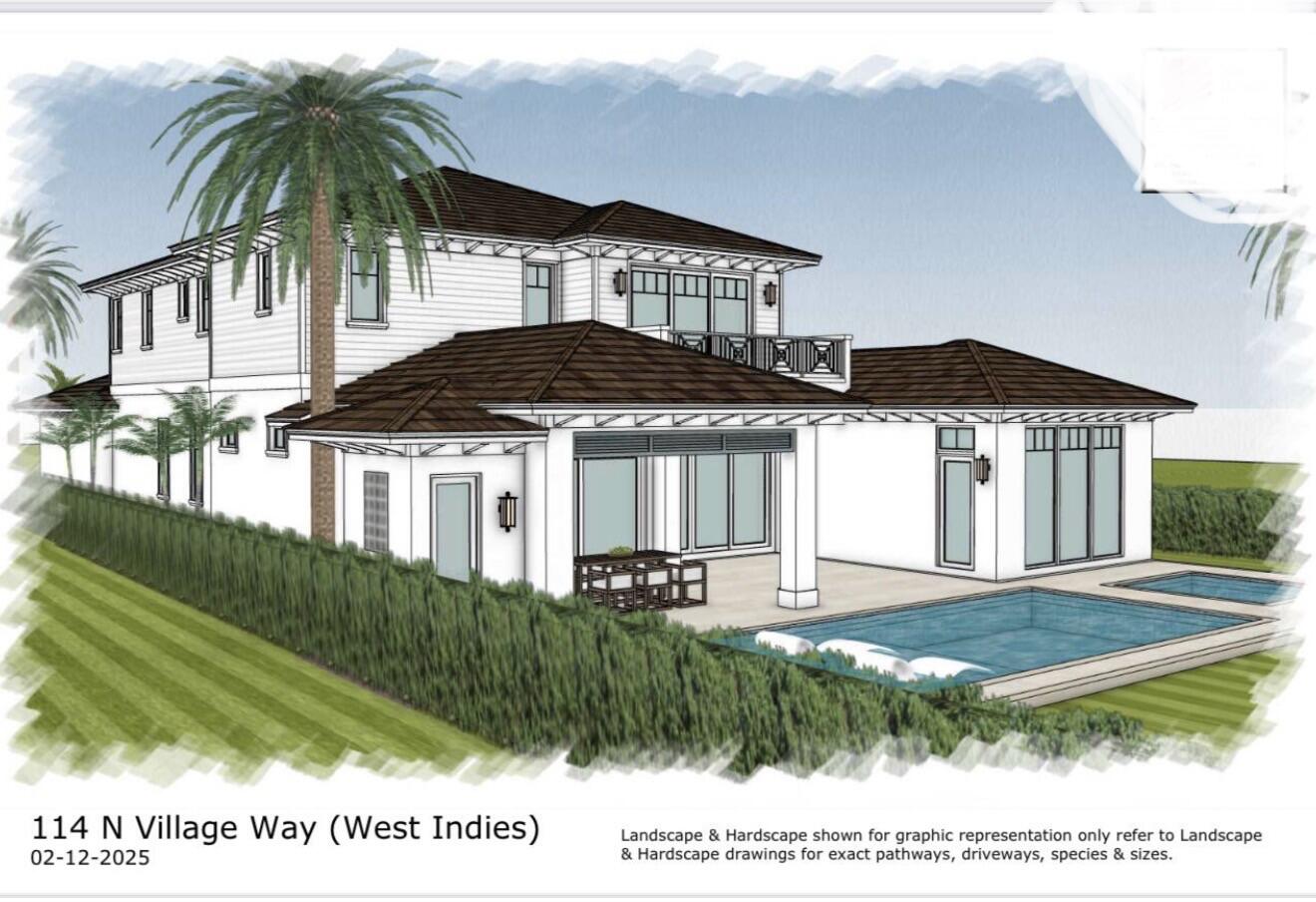 114 North Village Way Jupiter, FL 33458 - Photo 3 of 6 a front view of a house with a yard