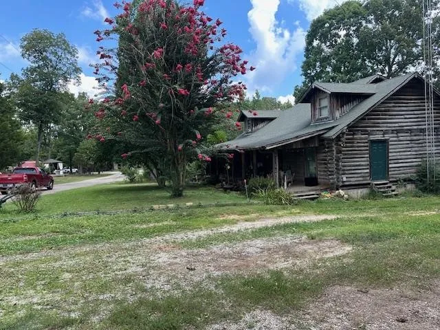 a view of a green yard