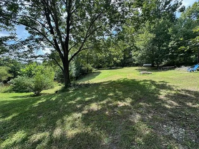 a view of outdoor space with a garden and entertaining space
