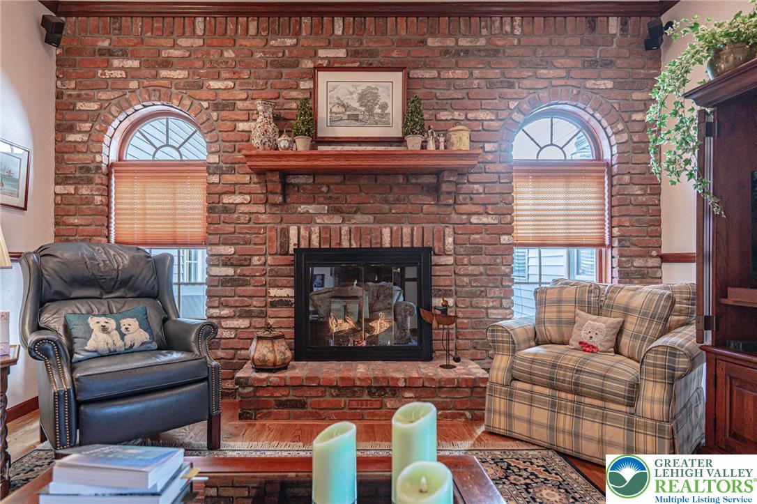 460 Bridle Path Road Bethlehem, PA 18017 - Photo 18 of 59 Second propane fireplace, brick wall