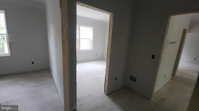 a view of hallway with window