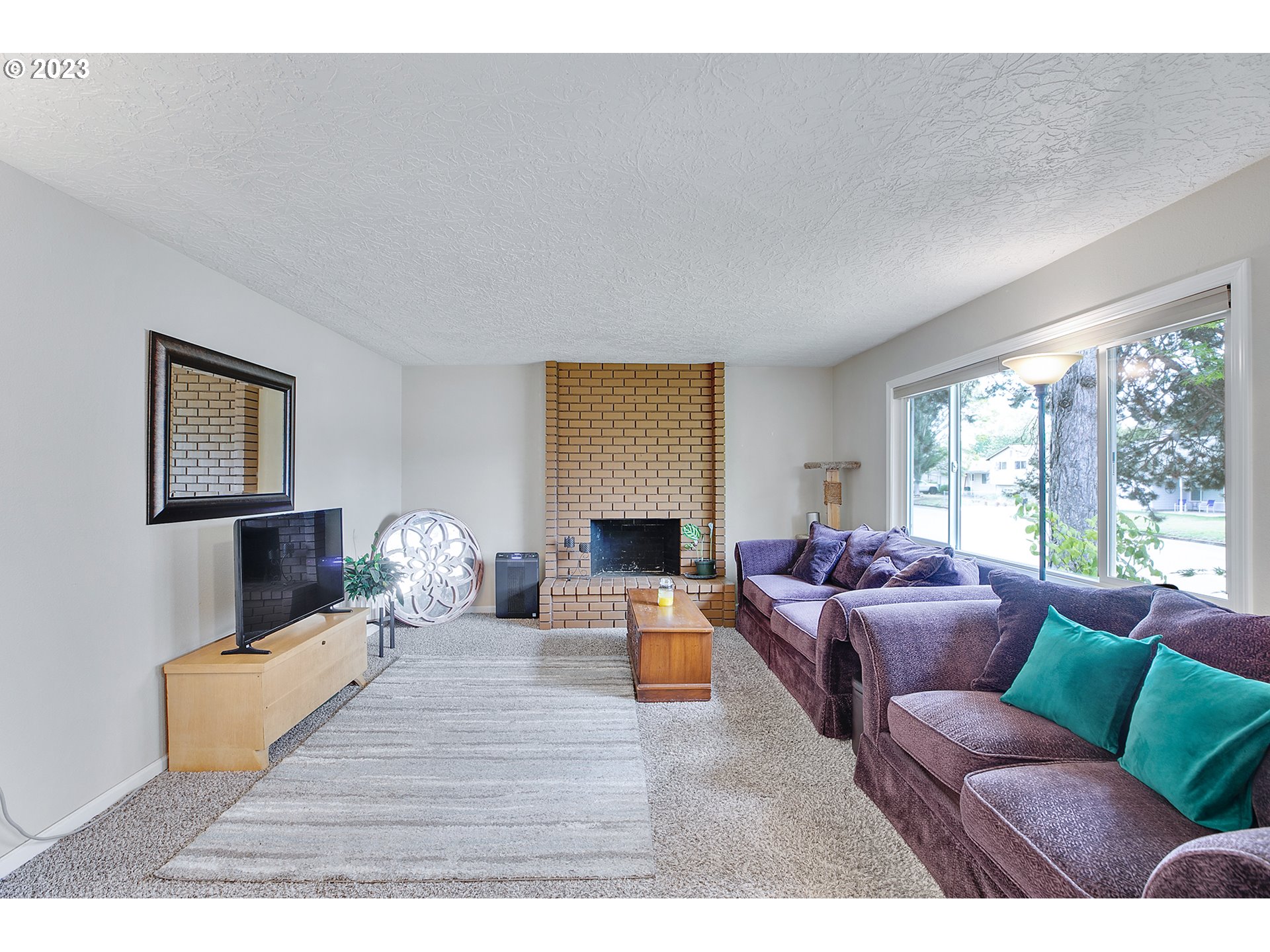 1802 Northwest 105th Street Vancouver, WA 98685 - Photo 5 of 23 a living room with furniture window and a fireplace