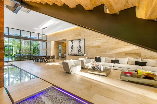 a table and chairs in front of a building