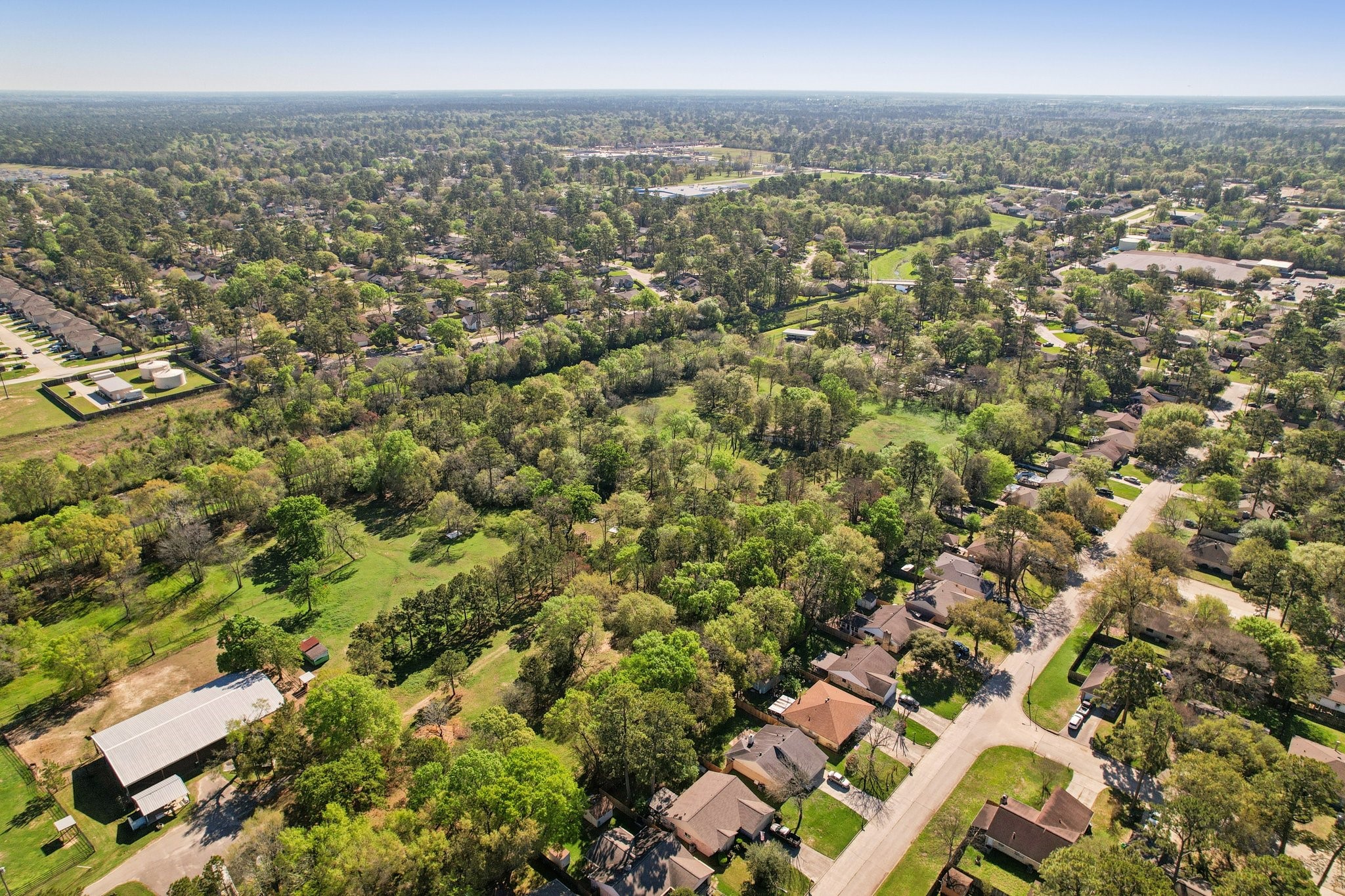 An amazing 7+ acre property has just opened up deep in the heart of Spring TX. A rare opportunity.