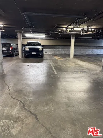 a car that is parked in a parking space