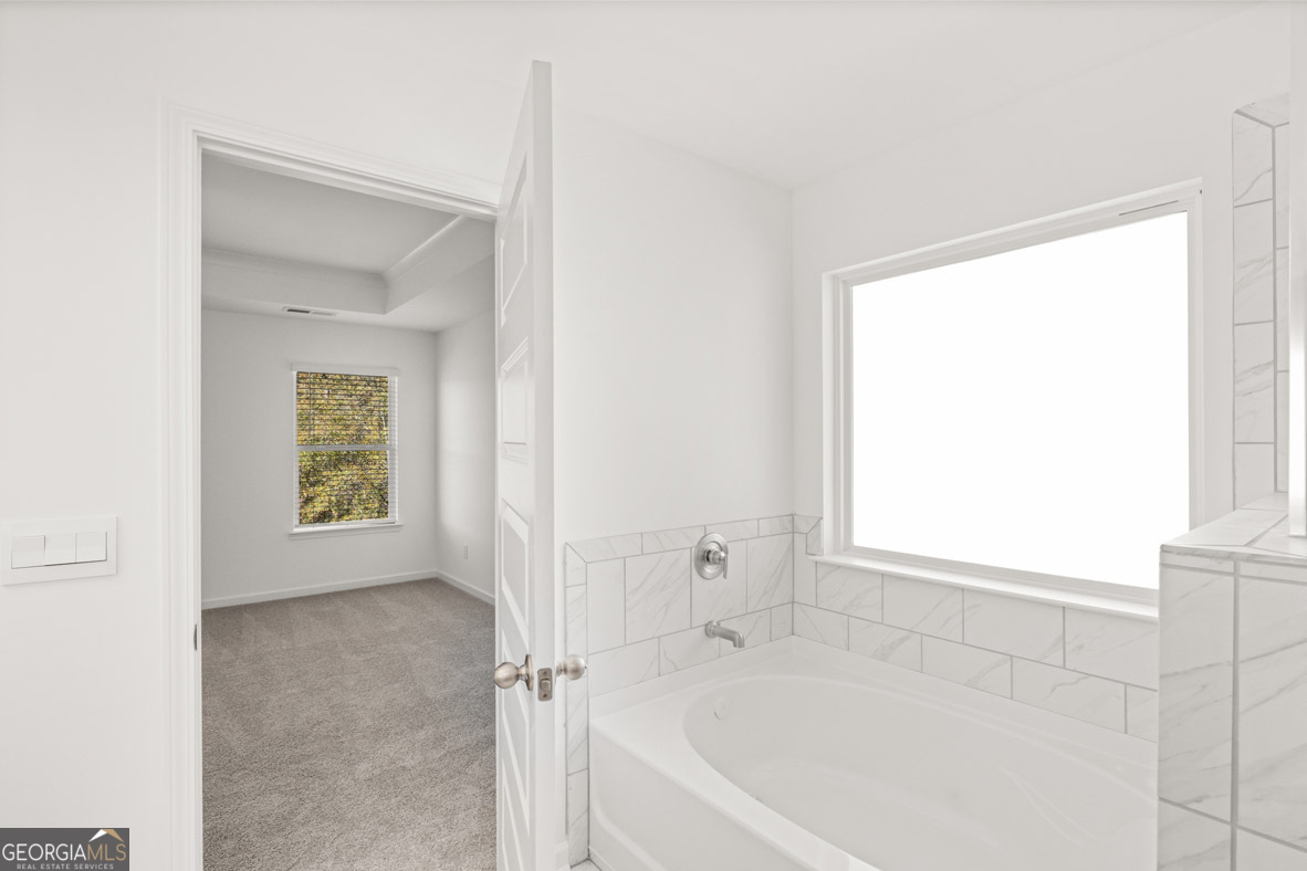 408 Hazel Drive Locust Grove, GA 30248 - Photo 19 of 32 a white bath tub sitting next to a window