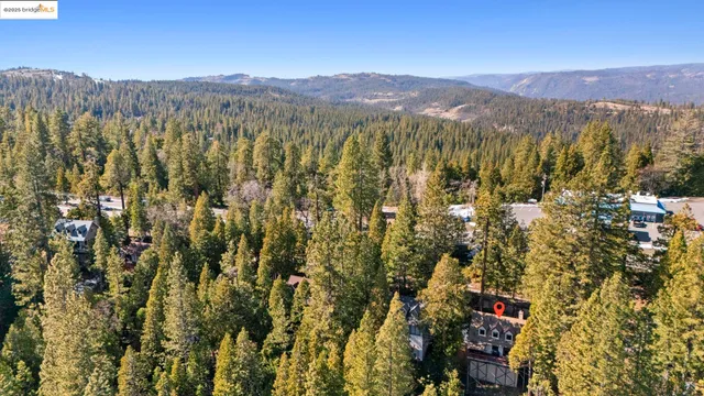 a view of lake and mountain