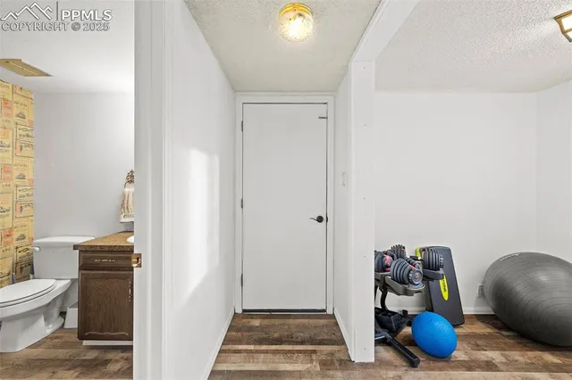 a view of livingroom with toilet