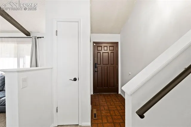 a view of front door