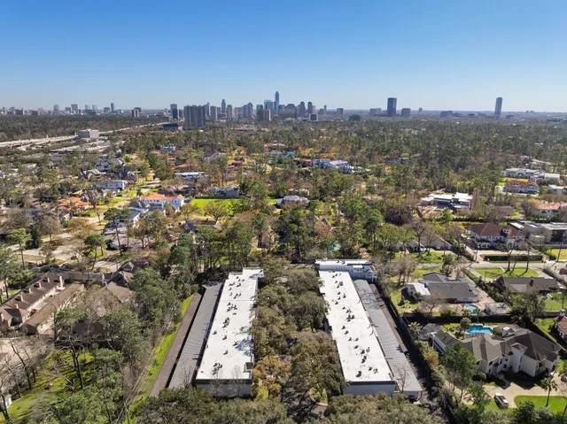 an aerial view of a city