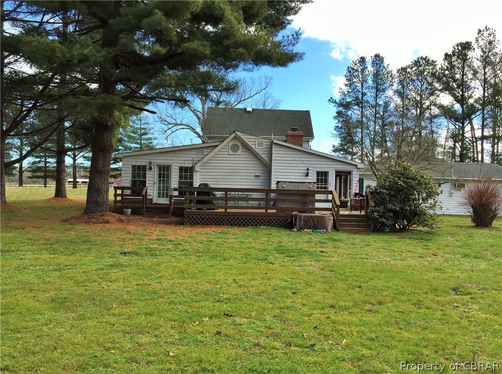 15 Mill Wharf Road Wake, VA 23176 - Photo 26 of 31 Back view of house.