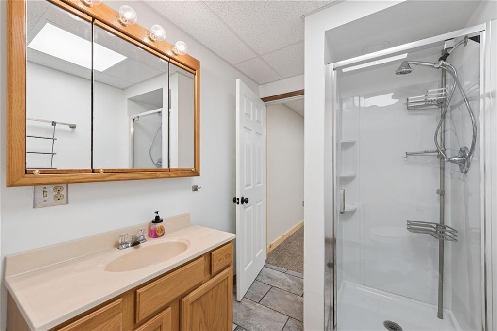 394 Mountain View Road New Florence, PA 15944 - Photo 23 of 37 a bathroom with a sink and a mirror