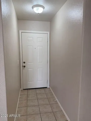 an empty room with closet