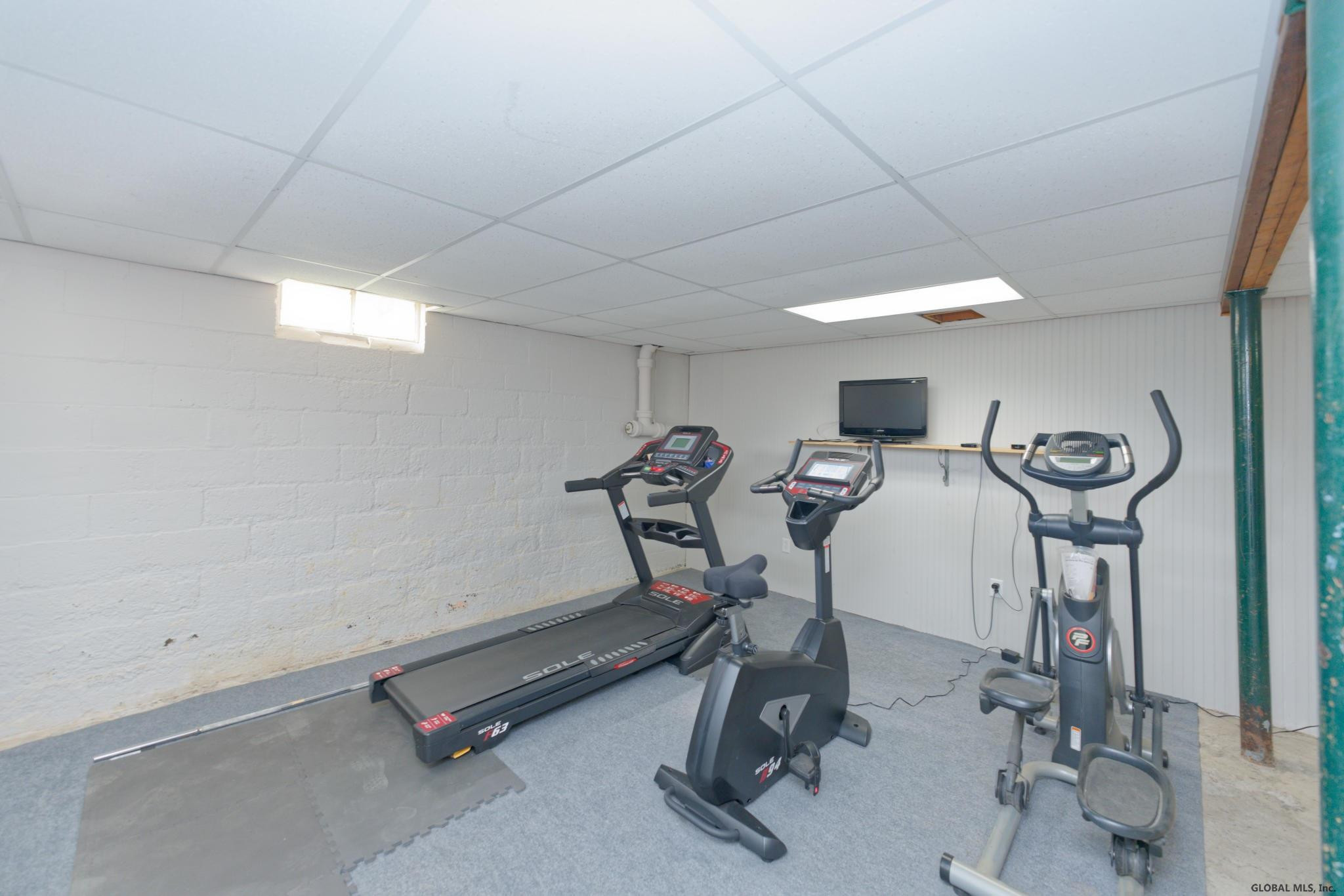 1043 Loudon Road Cohoes, NY 12047 - Photo 40 of 41 Indoor Gym Set up - Basement