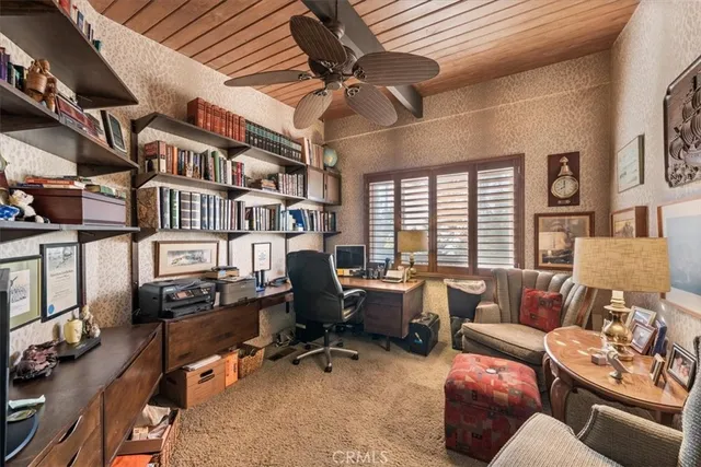 a work room with furniture