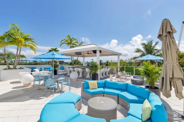 a outdoor space with patio area and outdoor seating