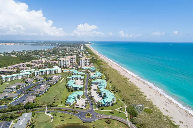 a view of an ocean and beach
