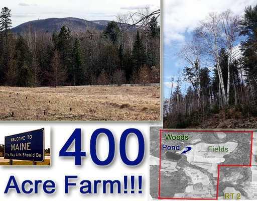 Land. 400 Acre ME Farm For Sale.