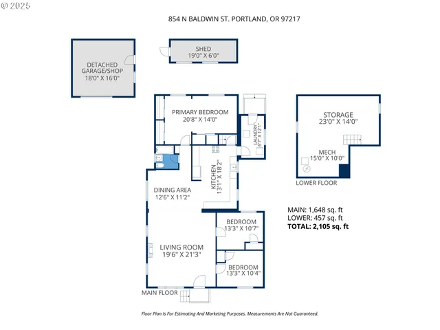 $535,000 | 854 North Baldwin Street, Portland, OR 97217