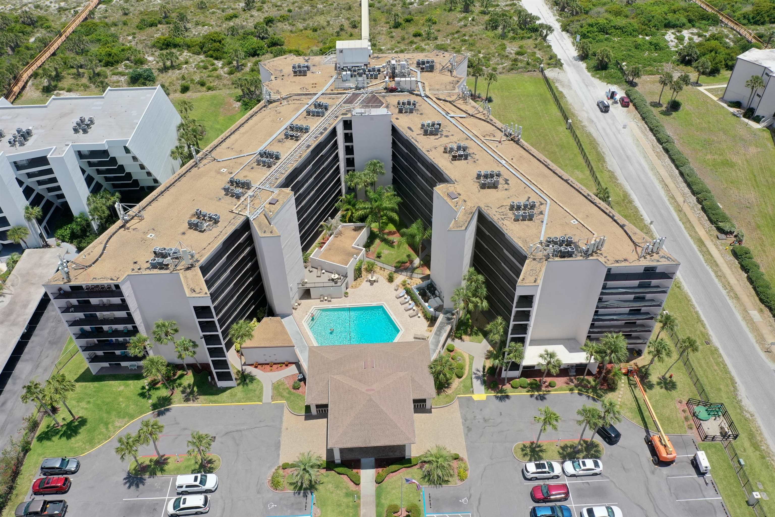 2 Dondanville Road, Unit 110 St. Augustine, FL 32080 - Photo 4 of 38 an aerial view of a house with outdoor space