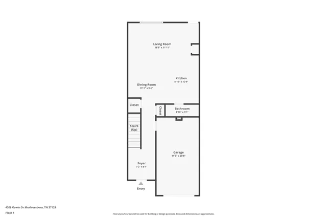$1,850 | 4208 Oswin Drive, Murfreesboro, TN 37129