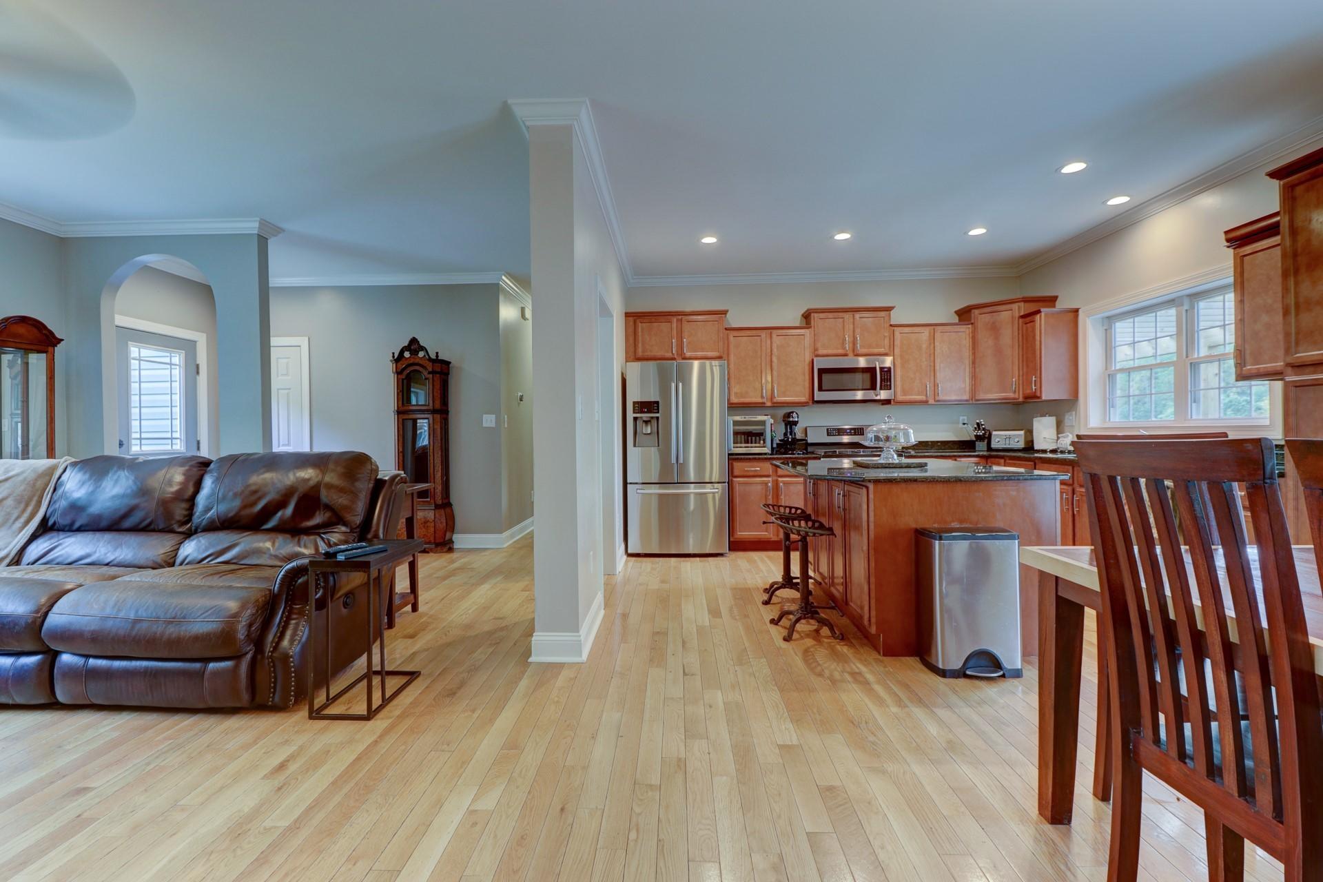 1491 Epperly Mill Road Southwest Floyd, VA 24091 - Photo 13 of 48 a living room with stainless steel appliances furniture or kitchen view and a wooden floor