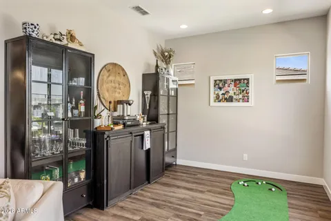 a very nice looking room with a large window