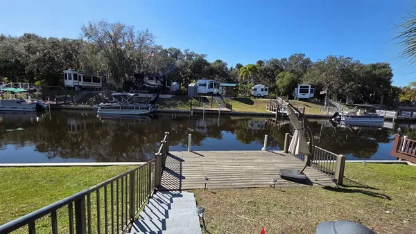 a view of a lake from a balcony