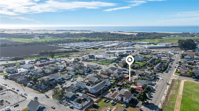 an aerial view of a city