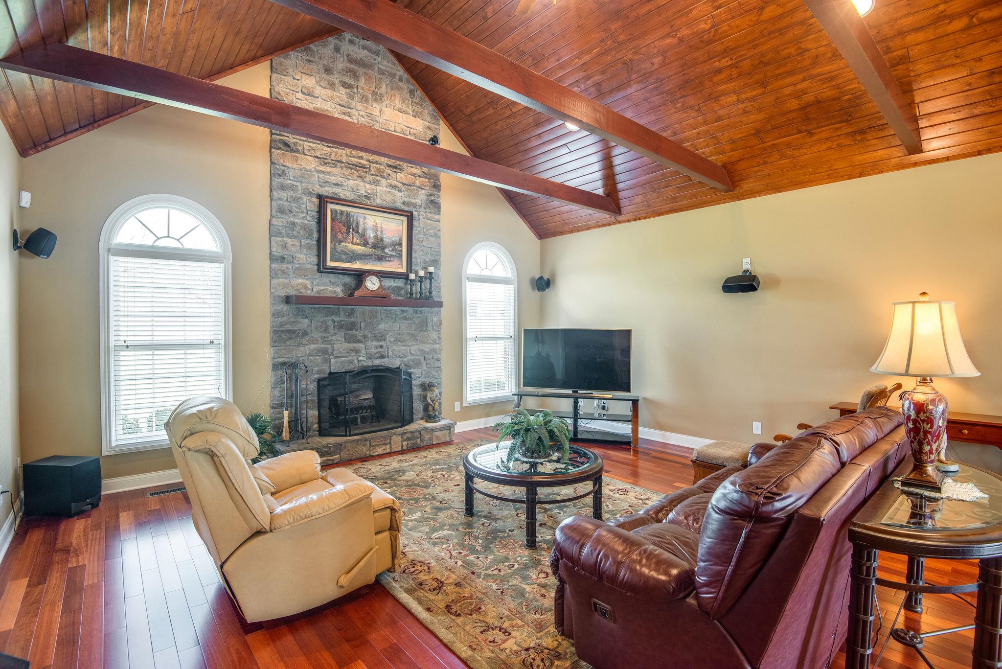 280 North Denny Road Lebanon, TN 37087 - Photo 7 of 30 a living room with furniture a fireplace and a large window
