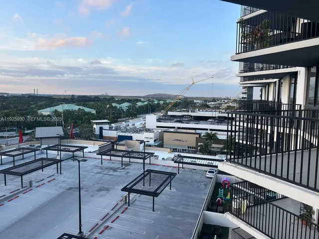a view of balcony having outdoor seating