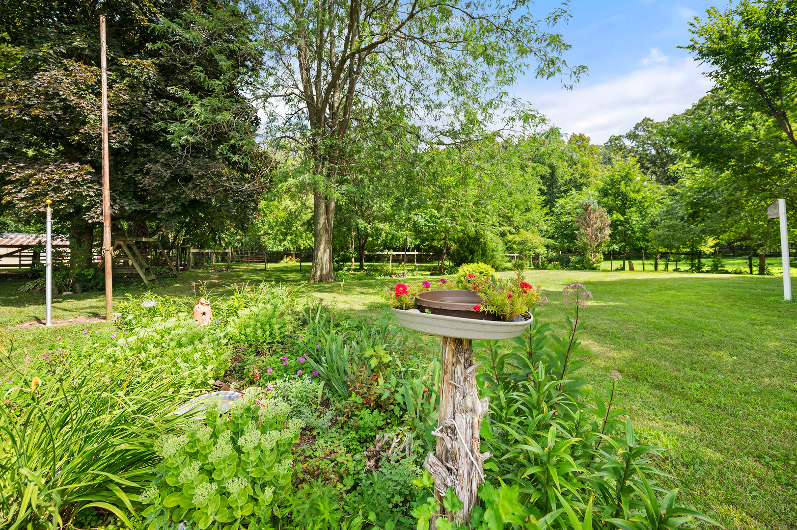 16210 Barber Greene Road Maple Park, IL 60151 - Photo 18 of 52 a backyard of a house with table and chairs
