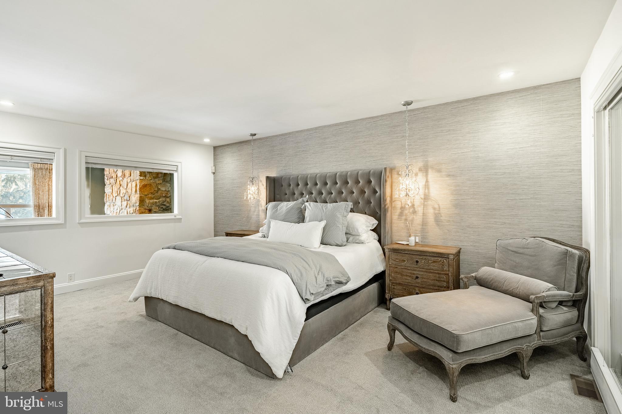 1256 Round Hill Road Bryn Mawr, PA 19010 - Photo 31 of 65 a bed room with a bed and a couch