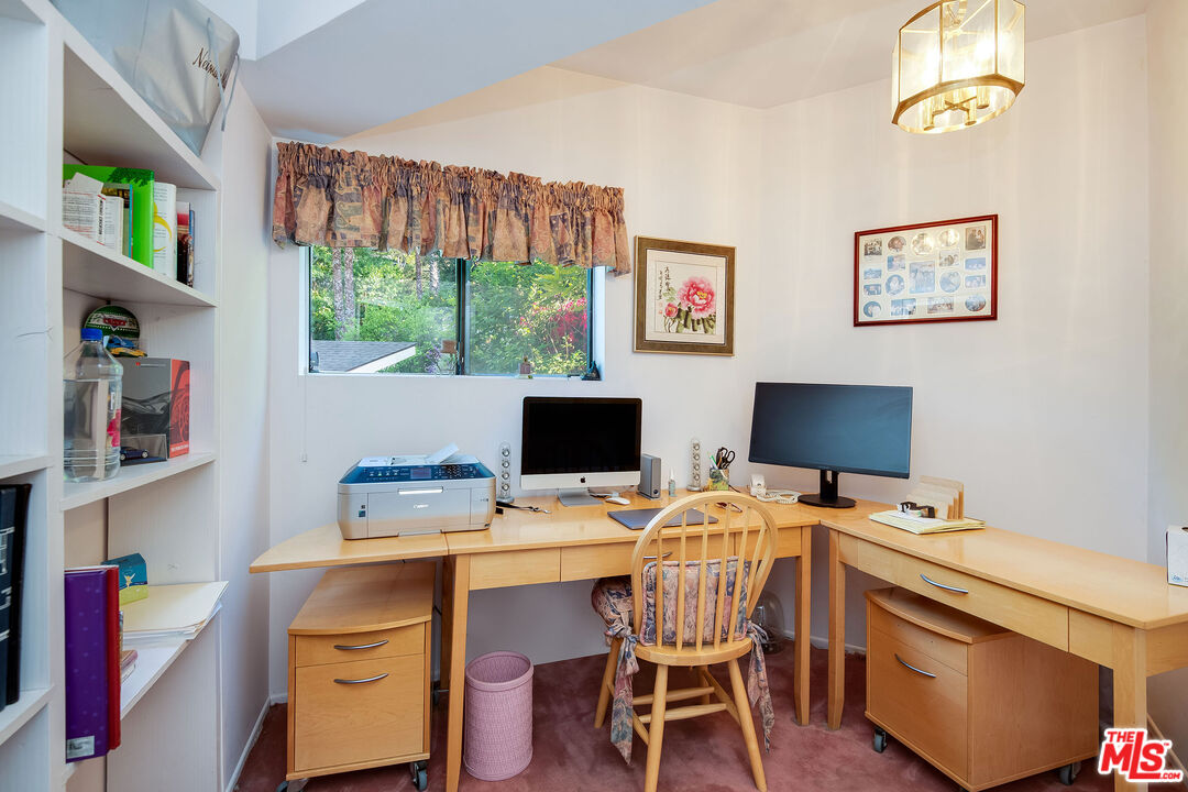 3572 Multiview Drive Los Angeles, CA 90068 - Photo 46 of 51 a view of a workspace with furniture and a window