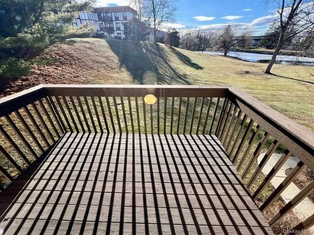 a view of sky from a balcony