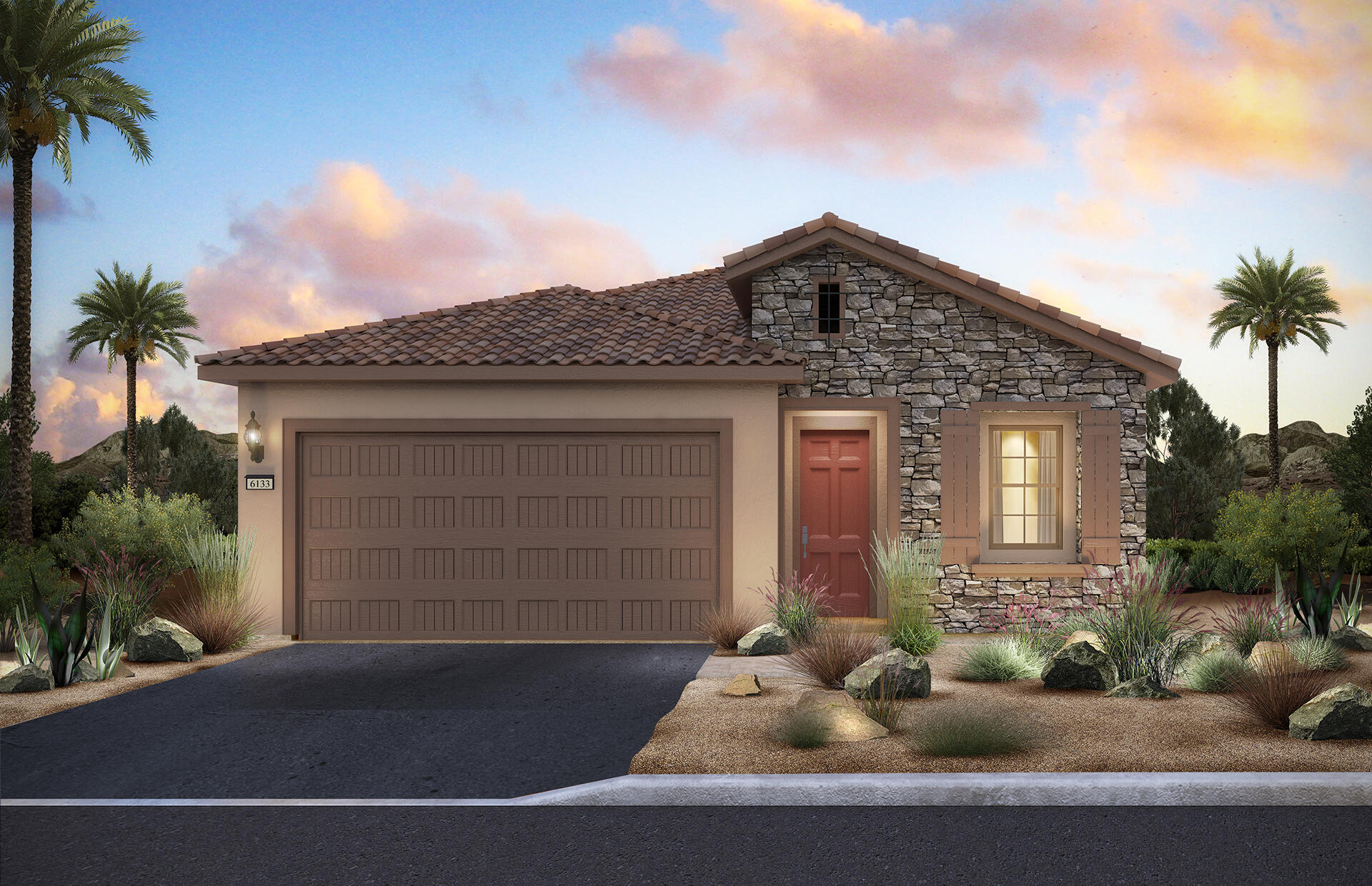 26 Zinfandel Rancho Mirage, CA 92270 - Photo 1 of 46 a front view of a house with a yard and garage