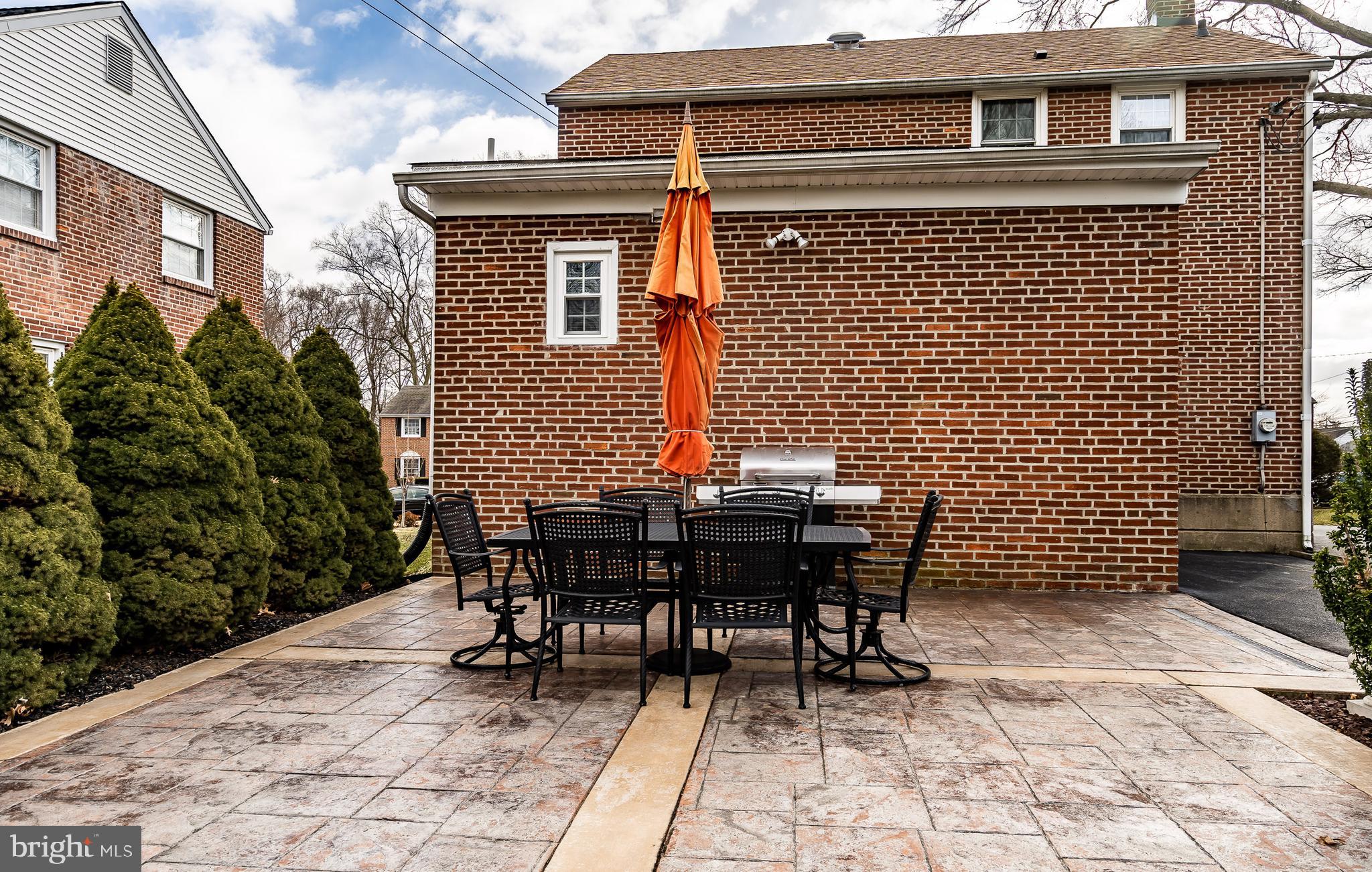 566 Evans Road Springfield, PA 19064 - Photo 43 of 53 Stamped concrete patio