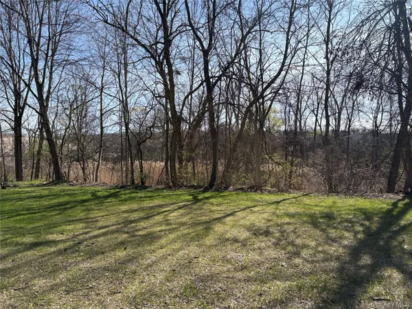 a big yard with trees