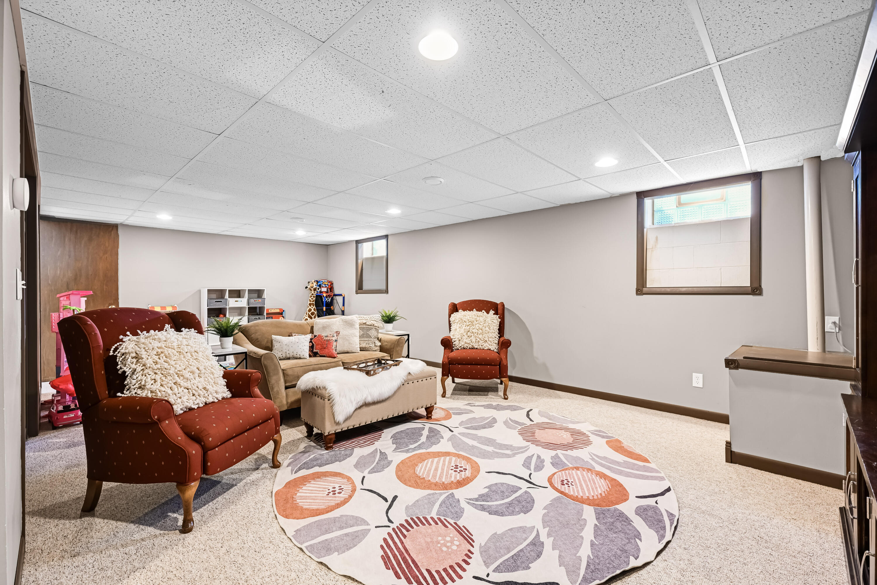 284 Prairie Run Grafton, WI 53024 - Photo 25 of 38 Lower Level Rec Room
