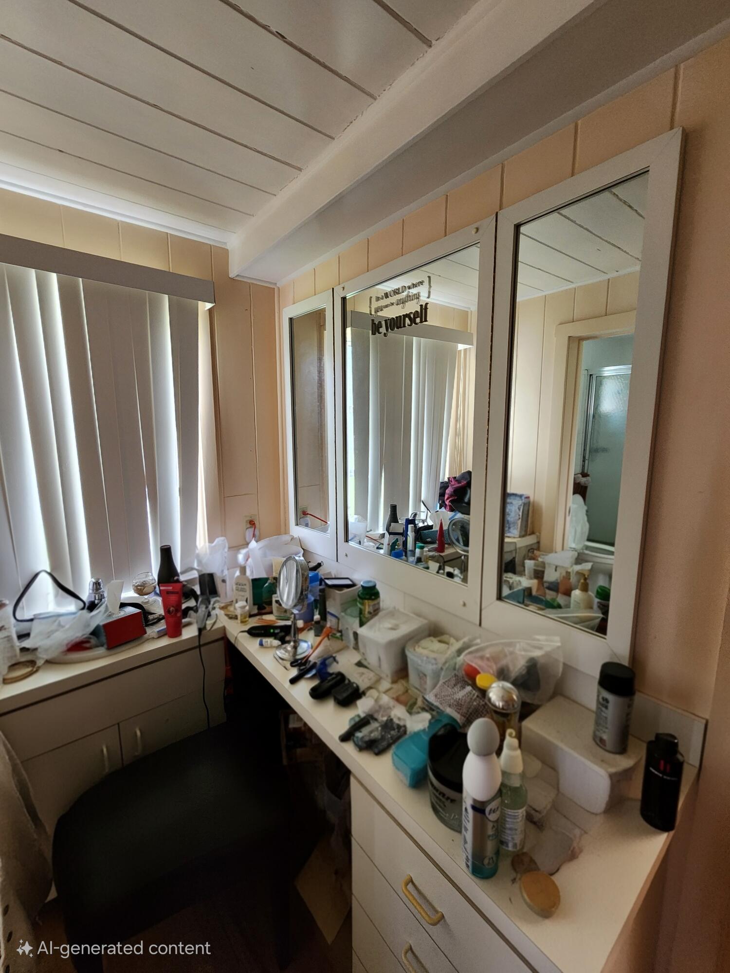 2727 Bacom Point Road Pahokee, FL 33476 - Photo 22 of 34 a bathroom with a sink double vanity and a mirror
