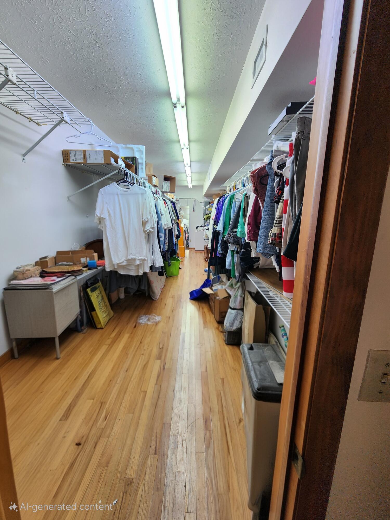 2727 Bacom Point Road Pahokee, FL 33476 - Photo 29 of 34 a view of walk in closet with clothes and shoes