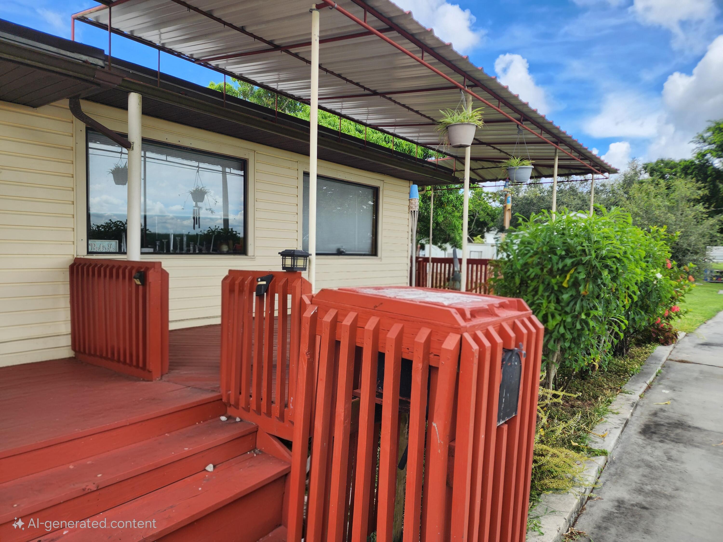 2727 Bacom Point Road Pahokee, FL 33476 - Photo 9 of 34 a front view of a house with garden