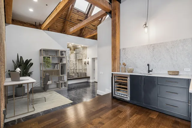 a view of livingroom with furniture and wooden floor