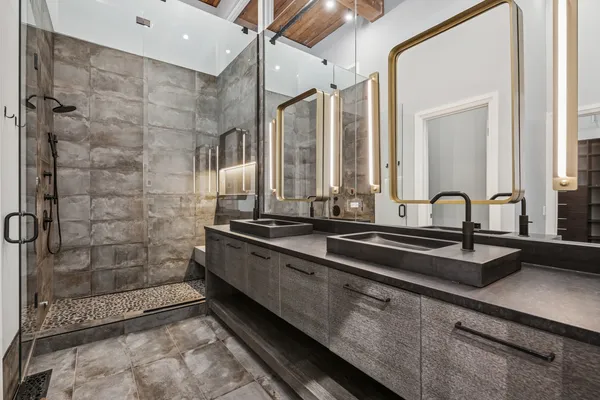 a bathroom with a sink and a bathtub