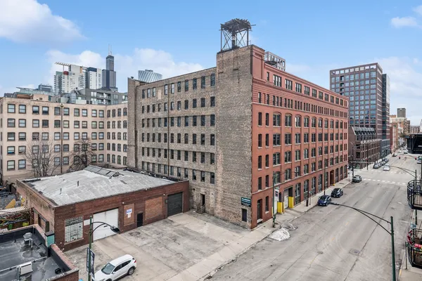 a view of a building with a outdoor space
