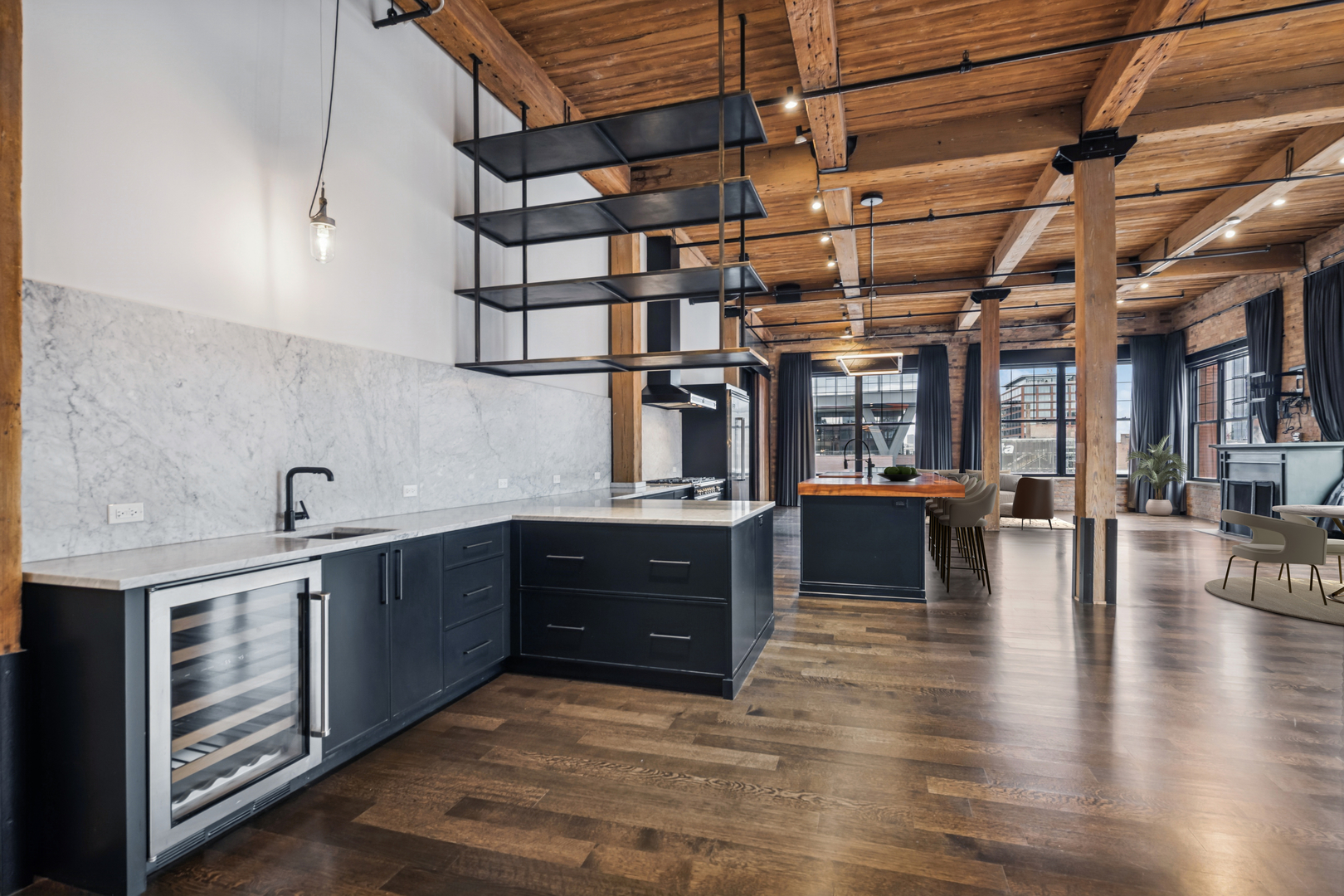 1000 West Washington Boulevard, Unit 436437 Chicago, IL 60607 - Photo 10 of 42 a kitchen with a sink and cabinets