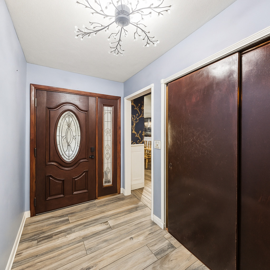 491 Maple Avenue Carpentersville, IL 60110 - Photo 2 of 33 a view of a hallway with wooden floor