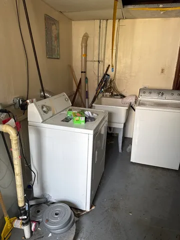 a room with storage and utility