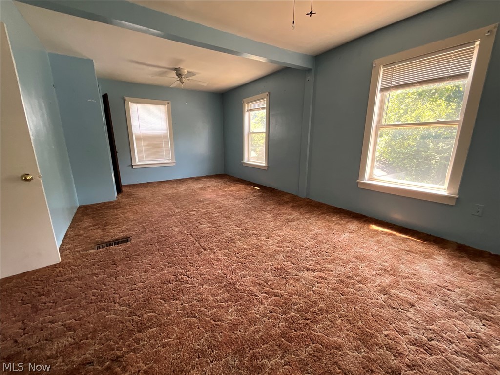 700 Cove Road Weirton, WV 26062 - Photo 12 of 26 Spare room featuring ceiling fan and carpet flooring